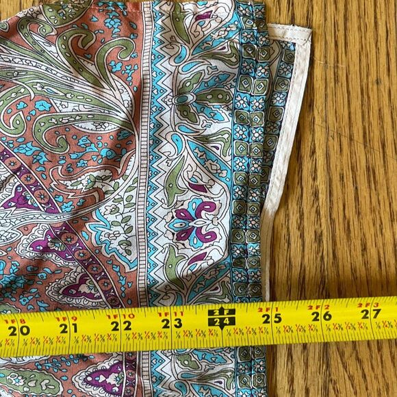 Sundance Multi Color Floral Silk Button Up Blouse Shirt Women's Size Large - Picture 7 of 10